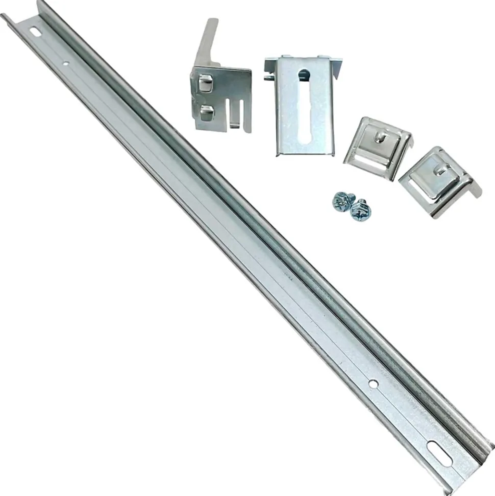 48013 Ide - Kit Rail Din 24 Modules Pour Coffret Atlantic Ide + Support De Fixation