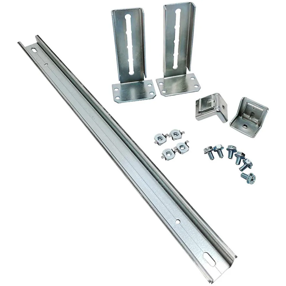48242 Ide - Kit Rail Din 24 Modules Pour Coffret Atlantic Plus + Support De Fixation