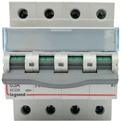 406481 Interrupteur Sectionneur Tétrapolaire 4p 400v - 63a - 4 Modules - Bornes à Vis Legrand Dx3-is