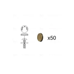 1 Kit composés de 50 cache-vis bronze antique, Lot de 6