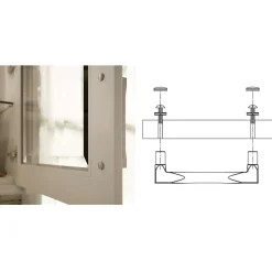 1 kit composés de 25 vis M4X275 mm zinguée, Lot de 6