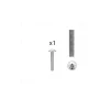1 kit composés de 1 vis M4X25 mm zinguée Lot de 25