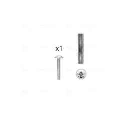 1 kit composés de 1 vis M4X25 mm zinguée Lot de 25