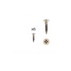 1 kit composés de 6 vis 4X18 mm galvanisé Florence antique Lot de 25