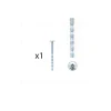 1 kit composés de 1 vis M4x45 mm zinguée cruciforme-fendue