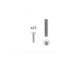 1 kit composés de 25 vis M4X20 mm zinguée