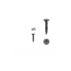 1 kit composés de 6 vis 4X18mm galvanisé Fer noir vintage