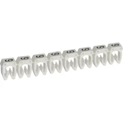 038229 Legrand - Boite De 1200 Repères Cab 3 Pour Fils 1,5mm² à 2,5mm² - Marquage Chiffre 9 Blanc
