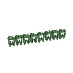 038215 Legrand - Boite De 1200 Repères Cab 3 Pour Fils 0,5mm² à 1,5mm² - Marquage Chiffre 5 Vert