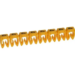 038214 Legrand - Boite De 1200 Repères Cab 3 Pour Fils 0,5mm² à 1,5mm² - Marquage Chiffre 4 Jaune