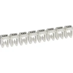 038219 Legrand - Boite De 1200 Repères Cab 3 Pour Fils 0,5mm² à 1,5mm² - Marquage Chiffre 9 Blanc