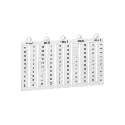 039520 Legrand - Plaque De Repères Pour Bloc De Jonction Viking 3 - Pas 6mm - Chiffres 1 à 100