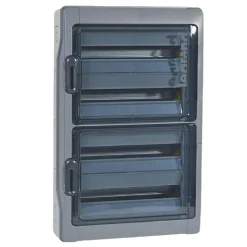 601988 Legrand Coffret Plexo3 étanche Ip65 - 4 Rangées 18 Modules - Embouts à Perforation Directe Non Montés