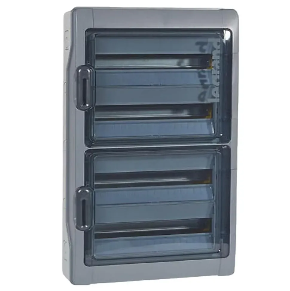 601988 Legrand Coffret Plexo3 étanche Ip65 - 4 Rangées 18 Modules - Embouts à Perforation Directe Non Montés