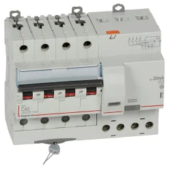 411190 Legrand Disjoncteur Différentiel Tétrapolaire 40a - 30ma - Type Ac - Dx36000 - 10ka - 4p