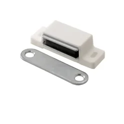 2 loqueteaux Blanc 4kg à encastrer entraxe 26
