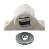 2 loqueteaux ronds Blanc 6 kg Entraxe 25