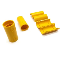 20 Manchons de Raccordement pour Gaine Electrique et Tube D. 20 mm x L. 50 mm (Jaune) - 100% Français - D-Work
