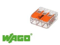 30 mini connecteur WAGO 3 entrées pour fil souple ou rigide