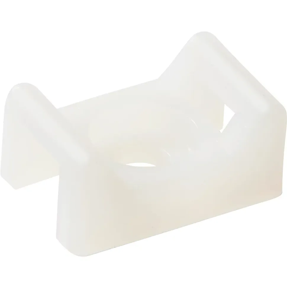 25 mini embase à visser Diall pour cavaliers de serrage de 4,8 mm transparent