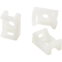 25 mini embase à visser Diall pour cavaliers de serrage de 4,8 mm transparent