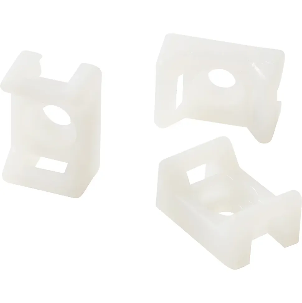 25 mini embase à visser Diall pour cavaliers de serrage de 4,8 mm transparent