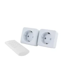 2 mini prises Schuko On/Off Chacon