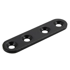 4 Pattes d'assemblage Acier Noir L.60 x H.15 x EP.2mm