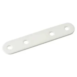 4 Pattes d'assemblage Acier Blanc L.80 x H.15 x EP.2mm