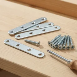 4 Pattes d'assemblage Acier Zingué L 60 x l.15 x E.2mm