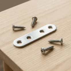 4 Pattes d'assemblage Inox L.60 x H.15 x EP.2mm