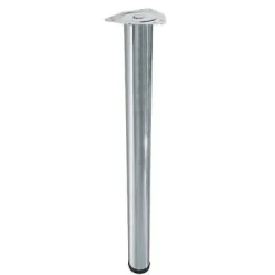 4 pieds Diall de table réglable ø60 x H.700 mm argent