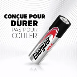 6 Piles alcalines AA LR6 Max Energizer