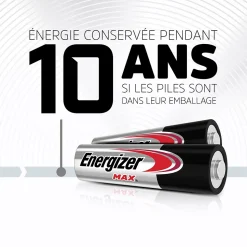 6 Piles alcalines AA LR6 Max Energizer
