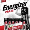 6 Piles alcalines AAA LR3 Max Energizer