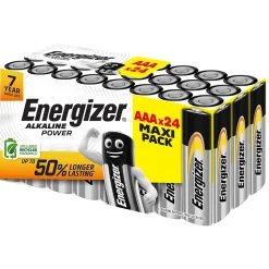 24 Piles alcalines AAA LR3 Power Energizer