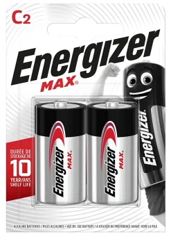 2 Piles alcalines LR14 Max C Energizer
