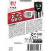 4 Piles bouton alcaline LR44 Energizer 1.5V
