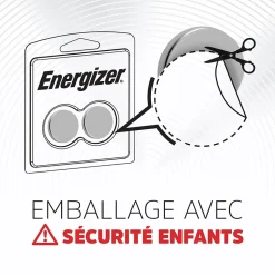 4 Piles bouton au lithium 2016 Energizer 3V