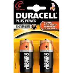 2 Piles DURACELL MN1400-C LR14 - Pile longue durée