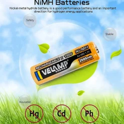 4 piles rechargeables ni-mh aaa1000 mAh