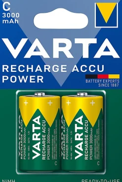 2 Piles rechargeables Ni-MH C (HR14) Varta