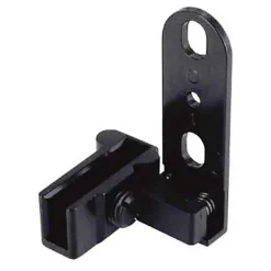 2 pivots pour porte en verre Métal noir l.36 x H.16 mm