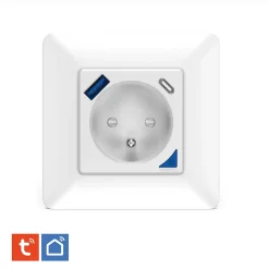 4 Prises encastrées 3000W & Ports USB-A + USB-C Wifi + Suivi de consommation