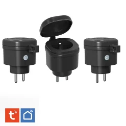 3 Prises Extérieures 3680W connectées Wifi + Suivi de consommation