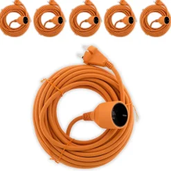 6 prolongateurs sans terre 16A 20m Zenitech