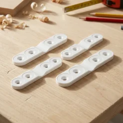 4 équerres d'assemblage Plastique L.22 x H.48 x P.48mm
