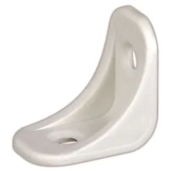 20 équerres plastique blanc 24 x 24 mm