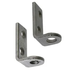 4 équerres taraudées Acier L. 35 x l. 16 x P. 22 mm