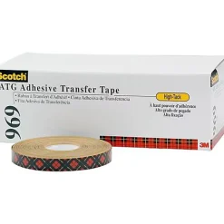 1022 Scotch 9691916 film adhésif double face transparent 19 mm x 16,5 m - haute adhérence, 0,13 mm